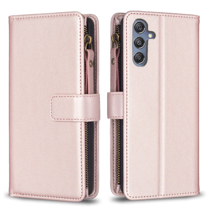 9 Card Slots Zipper Wallet Leather Flip Phone Case, For Samsung Galaxy A35, For Samsung Galaxy A25 5G, For Samsung Galaxy M34 5G, For Samsung Galaxy S23 FE 5G