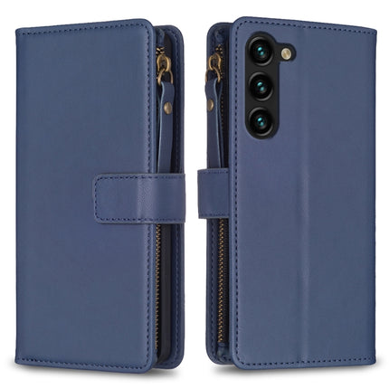 9 Card Slots Zipper Wallet Leather Flip Phone Case, For Samsung Galaxy S24+ 5G, For Samsung Galaxy S23 FE 5G, For Samsung Galaxy S24 5G, For Samsung Galaxy A34 5G
