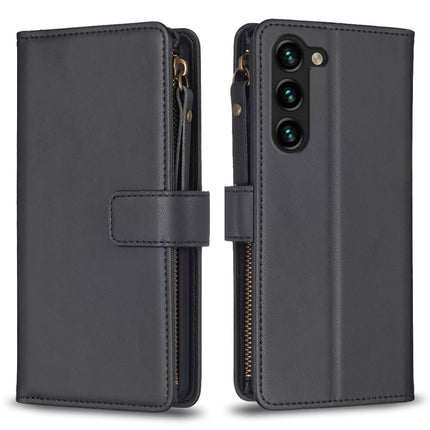 9 Card Slots Zipper Wallet Leather Flip Phone Case, For Samsung Galaxy S24+ 5G, For Samsung Galaxy S23 FE 5G, For Samsung Galaxy S24 5G, For Samsung Galaxy A34 5G