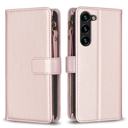 9 Card Slots Zipper Wallet Leather Flip Phone Case, For Samsung Galaxy S24+ 5G, For Samsung Galaxy S23 FE 5G, For Samsung Galaxy S24 5G, For Samsung Galaxy A34 5G