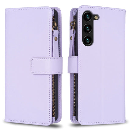 9 Card Slots Zipper Wallet Leather Flip Phone Case, For Samsung Galaxy S24+ 5G, For Samsung Galaxy S23 FE 5G, For Samsung Galaxy S24 5G, For Samsung Galaxy A34 5G