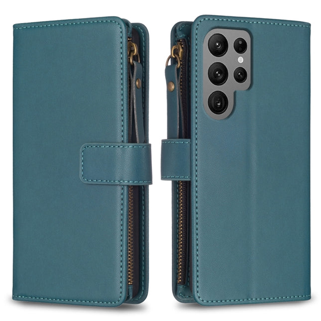9 Card Slots Zipper Wallet Leather Flip Phone Case, For Samsung Galaxy S24 Ultra 5G, For Samsung Galaxy A35, For Samsung Galaxy A25 5G, For Samsung Galaxy M34 5G