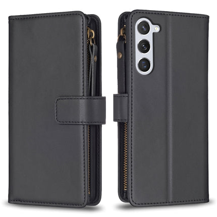 9 Card Slots Zipper Wallet Leather Flip Phone Case, For Samsung Galaxy S24+ 5G, For Samsung Galaxy S23 FE 5G, For Samsung Galaxy S24 5G, For Samsung Galaxy A34 5G