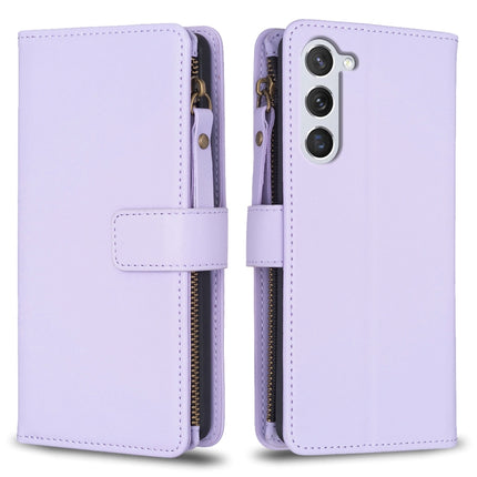 9 Card Slots Zipper Wallet Leather Flip Phone Case, For Samsung Galaxy S24+ 5G, For Samsung Galaxy S23 FE 5G, For Samsung Galaxy S24 5G, For Samsung Galaxy A34 5G