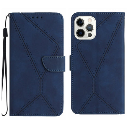 Stitching Embossed Leather Phone Case, For iPhone 16, For iPhone 15 Pro Max, For iPhone 15 Pro, For iPhone 15 Plus