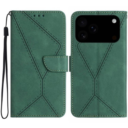 Stitching Embossed Leather Phone Case, For iPhone 17e / 16e, For iPhone 17 Pro Max, For iPhone 17 Pro, For iPhone 17