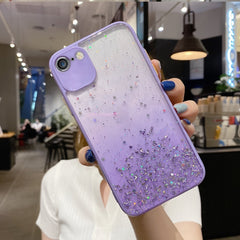 Funda de TPU para teléfono con purpurina en polvo con degradado de estrellas, para iPhone 6s Plus/6 Plus, para iPhone 6s/6