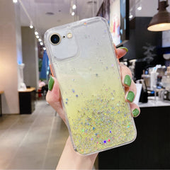 Starry Gradient Glitter Powder TPU Phone Case, For iPhone 14 Plus, For iPhone 14, For iPhone 14 Pro, For iPhone 14 Pro Max, For iPhone SE 2022 / SE 2020 / 8 / 7