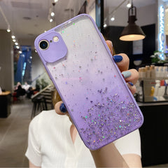 Starry Gradient Glitter Powder TPU Phone Case, For iPhone 14 Plus, For iPhone 14, For iPhone 14 Pro, For iPhone 14 Pro Max, For iPhone SE 2022 / SE 2020 / 8 / 7