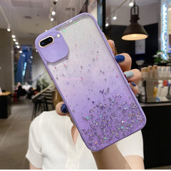 Starry Gradient Glitter Powder TPU Phone Case, For iPhone 11 Pro, For iPhone XS / X, For iPhone XR, For iPhone XS Max, For iPhone 8 Plus / 7 Plus