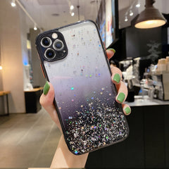 Starry Gradient Glitter Powder TPU Phone Case, For iPhone 11 Pro, For iPhone XS / X, For iPhone XR, For iPhone XS Max, For iPhone 8 Plus / 7 Plus