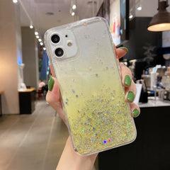 Starry Gradient Glitter Powder TPU Handyhülle, Für iPhone 12 Pro Max, Für iPhone 12 Pro, Für iPhone 12 mini, Für iPhone 11 Pro Max, Für iPhone 11