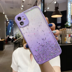 Starry Gradient Glitter Powder TPU Handyhülle, Für iPhone 12 Pro Max, Für iPhone 12 Pro, Für iPhone 12 mini, Für iPhone 11 Pro Max, Für iPhone 11
