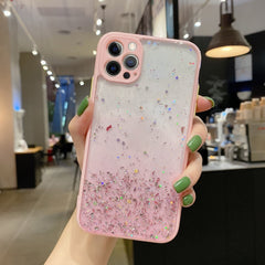 Starry Gradient Glitter Powder TPU Handyhülle, Für iPhone 12 Pro Max, Für iPhone 12 Pro, Für iPhone 12 mini, Für iPhone 11 Pro Max, Für iPhone 11