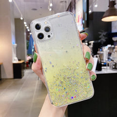 Starry Gradient Glitter Powder TPU Handyhülle, Für iPhone 12 Pro Max, Für iPhone 12 Pro, Für iPhone 12 mini, Für iPhone 11 Pro Max, Für iPhone 11