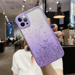 Starry Gradient Glitter Powder TPU Handyhülle, Für iPhone 12 Pro Max, Für iPhone 12 Pro, Für iPhone 12 mini, Für iPhone 11 Pro Max, Für iPhone 11