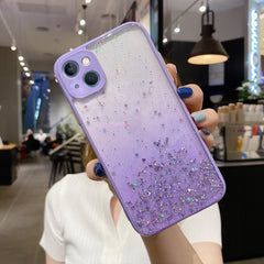 Starry Gradient Glitter Powder TPU Phone Case, For iPhone 13 Pro Max, For iPhone 13 Pro, For iPhone 13, For iPhone 13 mini, For iPhone 12