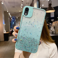 Starry Gradient Glitter Powder TPU Phone Case, For iPhone 11 Pro, For iPhone XS / X, For iPhone XR, For iPhone XS Max, For iPhone 8 Plus / 7 Plus