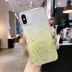 Starry Gradient Glitter Powder TPU Phone Case, For iPhone 11 Pro, For iPhone XS / X, For iPhone XR, For iPhone XS Max, For iPhone 8 Plus / 7 Plus