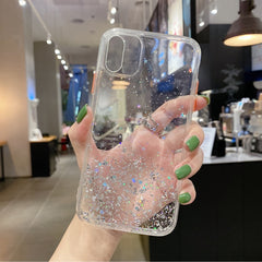 Starry Gradient Glitter Powder TPU Phone Case, For iPhone 11 Pro, For iPhone XS / X, For iPhone XR, For iPhone XS Max, For iPhone 8 Plus / 7 Plus