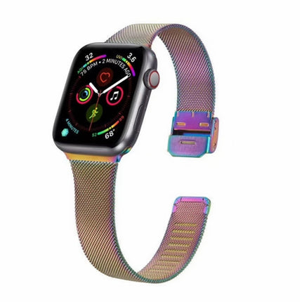 Milanese Stainless Steel Watchband, For Apple Watch Ultra 49mm / Series 8&7 45mm / SE 2&6&SE&5&4 44mm / 3&2&1 42mm, For Apple Watch Series 8&7 41mm / SE 2&6&SE&5&4 40mm / 3&2&1 38mm, For Apple Watch Series 7 45mm / 6 & SE & 5 & 4 44mm / 3 & 2 & 1 42mm ...