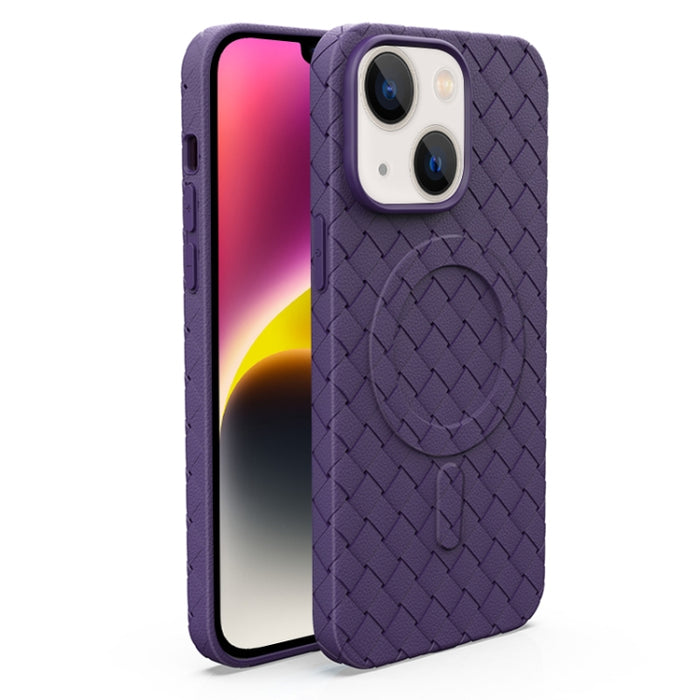 Funda de teléfono con refrigeración magnética MagSafe con patrón tejido, para iPhone 14, para iPhone 14 Pro, para iPhone 14 Pro Max, para iPhone 13 Pro Max, para iPhone 13 Pro, para iPhone 13