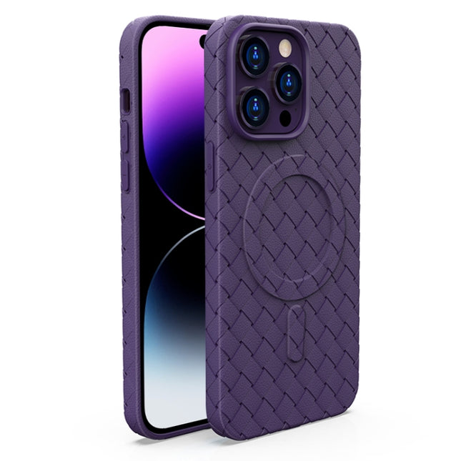 Woven Pattern MagSafe Magnetic Cooling Phone Case, For iPhone 14, For iPhone 14 Pro, For iPhone 14 Pro Max, For iPhone 13 Pro Max