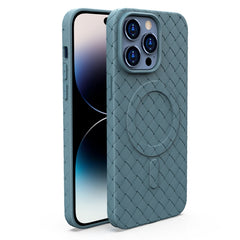 Woven Pattern MagSafe Magnetic Cooling Phone Case, For iPhone 14, For iPhone 14 Pro, For iPhone 14 Pro Max, For iPhone 13 Pro Max, For iPhone 13 Pro, For iPhone 13