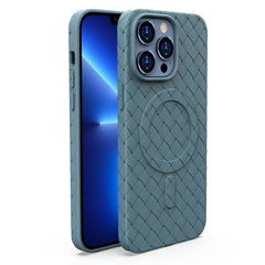 Woven Pattern MagSafe Magnetic Cooling Phone Case, For iPhone 14, For iPhone 14 Pro, For iPhone 14 Pro Max, For iPhone 13 Pro Max, For iPhone 13 Pro, For iPhone 13