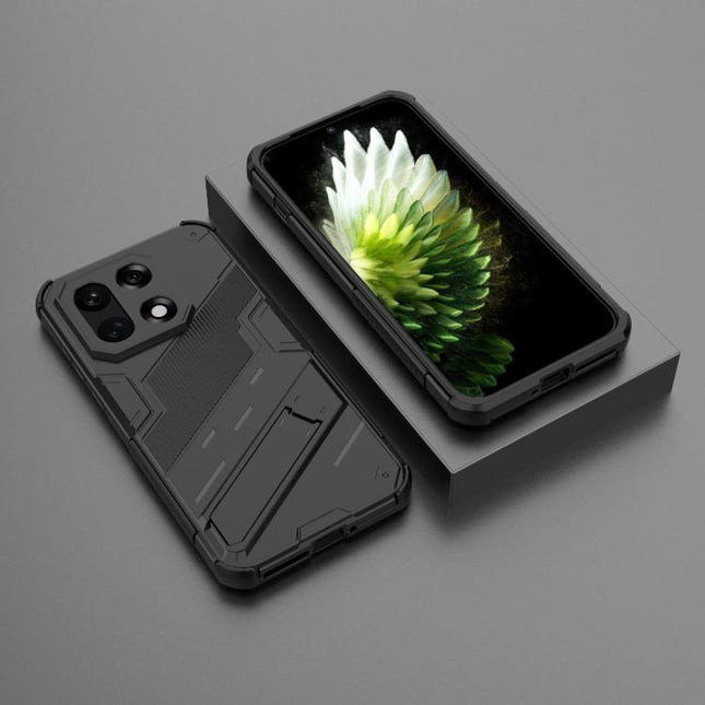 Punk Armor 2 in 1 PC + TPU Phone Case with Holder, For OnePlus 15, For OnePlus Ace 5, For OnePlus Nord 4 5G Global