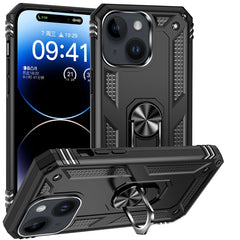 Shockproof TPU + PC Phone Case with Holder, For iPhone 15 Pro Max, For iPhone 15 Pro, For iPhone 15 Plus, For iPhone 15