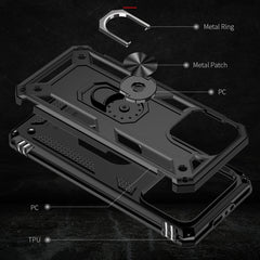 Shockproof TPU + PC Phone Case with Holder, For iPhone 15 Pro Max, For iPhone 15 Pro, For iPhone 15 Plus, For iPhone 15