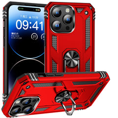 Shockproof TPU + PC Phone Case with Holder, For iPhone 15 Pro Max, For iPhone 15 Pro, For iPhone 15 Plus, For iPhone 15