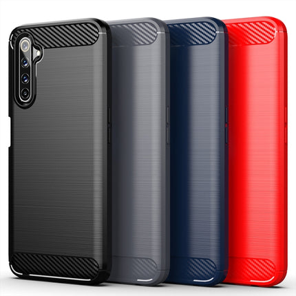 Brushed Texture Carbon Fiber TPU Phone Case, For Realme 6 Pro
