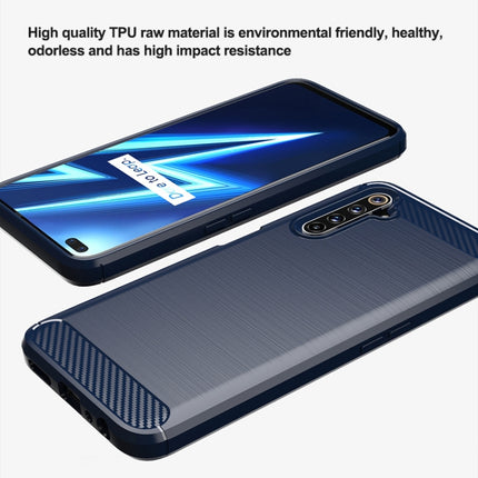 Brushed Texture Carbon Fiber TPU Phone Case, For Realme 6 Pro