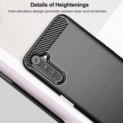 Brushed Texture Carbon Fiber TPU Phone Case, For Realme 6 Pro