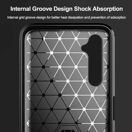 Brushed Texture Carbon Fiber TPU Phone Case, For Realme 6 Pro