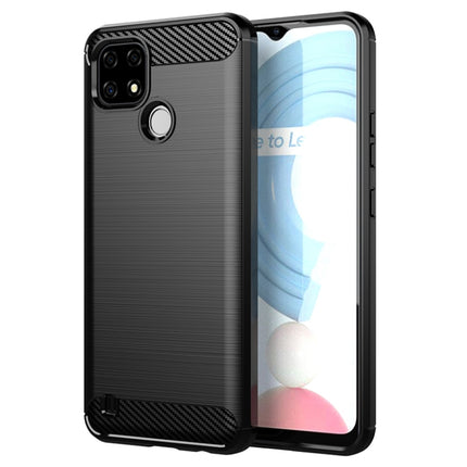 Brushed Texture Carbon Fiber TPU Phone Case, For Realme10 4G, For Realme V25, For Realme 6i India, For Realme C21Y, For Realme 8 Pro, For Realme 8, For Realme C21, For Realme Narzo 20 Pro