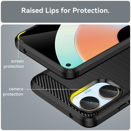 Brushed Texture Carbon Fiber TPU Phone Case, For Realme10 4G, For Realme V25, For Realme 6i India, For Realme C21Y, For Realme 8 Pro, For Realme 8, For Realme C21, For Realme Narzo 20 Pro