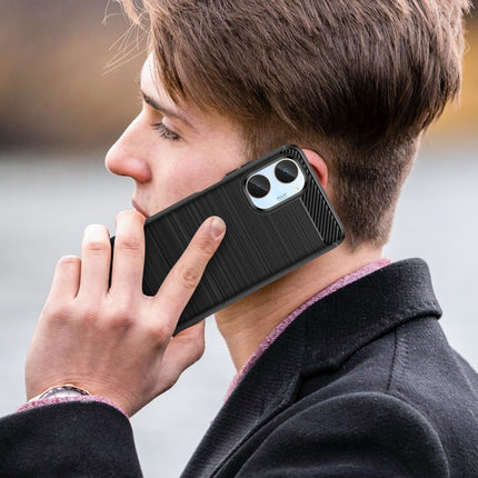 Brushed Texture Carbon Fiber TPU Phone Case, For Realme10 4G, For Realme V25, For Realme 6i India, For Realme C21Y, For Realme 8 Pro, For Realme 8, For Realme C21, For Realme Narzo 20 Pro