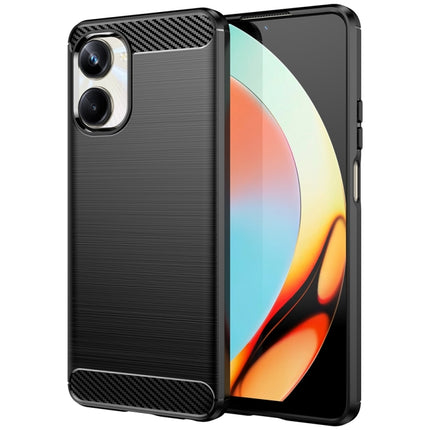 Brushed Texture Carbon Fiber TPU Phone Case, For Realme 12+ 5G, For Realme V50s, For Realme C67 5G, For Realme C53, For Realme Narzo N53, For Realme 11 Pro, For Realme 11 Pro+, For Realme 10 Pro