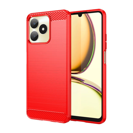 Brushed Texture Carbon Fiber TPU Phone Case, For Realme 12+ 5G, For Realme V50s, For Realme C67 5G, For Realme C53, For Realme Narzo N53, For Realme 11 Pro, For Realme 11 Pro+, For Realme 10 Pro