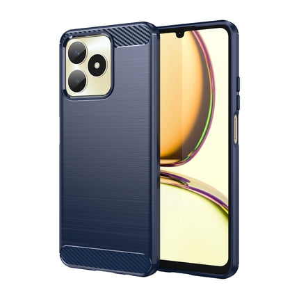 Brushed Texture Carbon Fiber TPU Phone Case, For Realme 12+ 5G, For Realme V50s, For Realme C67 5G, For Realme C53, For Realme Narzo N53, For Realme 11 Pro, For Realme 11 Pro+, For Realme 10 Pro