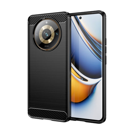 Brushed Texture Carbon Fiber TPU Phone Case, For Realme 12+ 5G, For Realme V50s, For Realme C67 5G, For Realme C53, For Realme Narzo N53, For Realme 11 Pro, For Realme 11 Pro+, For Realme 10 Pro