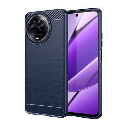 Brushed Texture Carbon Fiber TPU Phone Case, For Realme 12+ 5G, For Realme V50s, For Realme C67 5G, For Realme C53, For Realme Narzo N53, For Realme 11 Pro, For Realme 11 Pro+, For Realme 10 Pro