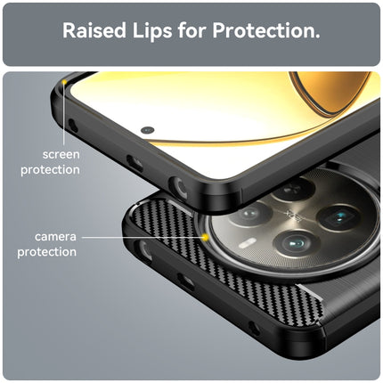 Brushed Texture Carbon Fiber TPU Phone Case, For Realme 12+ 5G, For Realme V50s, For Realme C67 5G, For Realme C53, For Realme Narzo N53, For Realme 11 Pro, For Realme 11 Pro+, For Realme 10 Pro