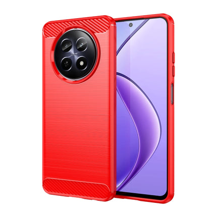 Brushed Texture Carbon Fiber TPU Phone Case, For Realme 14T 5G, For Realme 14 5G, For Realme P3 5G, For Realme Neo7x 5G, For Realme P3 Pro, For Realme 14 Pro+, For Realme GT7 Pro Racing, For Realme 12 5G