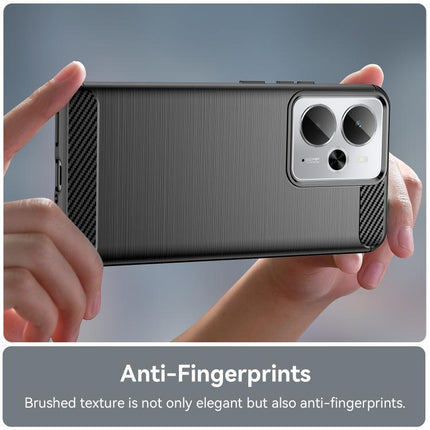 Brushed Texture Carbon Fiber TPU Phone Case, For Realme 14T 5G, For Realme 14 5G, For Realme P3 5G, For Realme Neo7x 5G, For Realme P3 Pro, For Realme 14 Pro+, For Realme GT7 Pro Racing, For Realme 12 5G