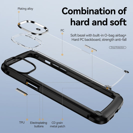 TPU + PC-Objektivschutz-Telefonhülle, für iPhone 15 Pro, für iPhone 15 Plus, für iPhone 15