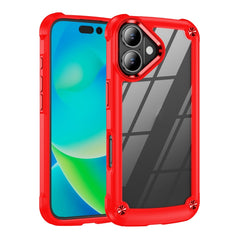 Funda protectora de lente de TPU + PC para iPhone 16 Pro Max, para iPhone 16 Pro, para iPhone 16 Plus, para iPhone 16, para iPhone 15 Pro Max